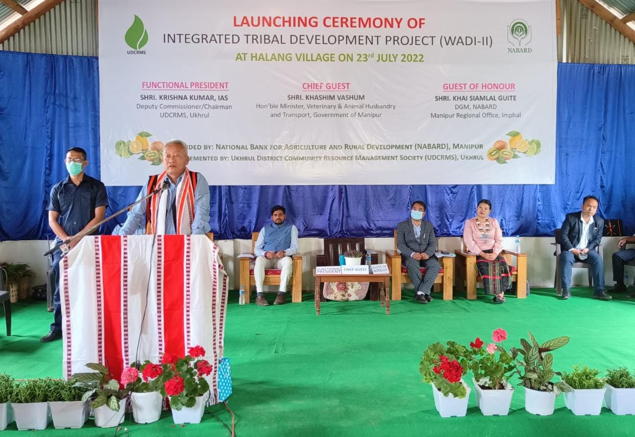 Tribal Development Project WADI-II Launched at Ukhrul's Halang village -  The Frontier Manipur