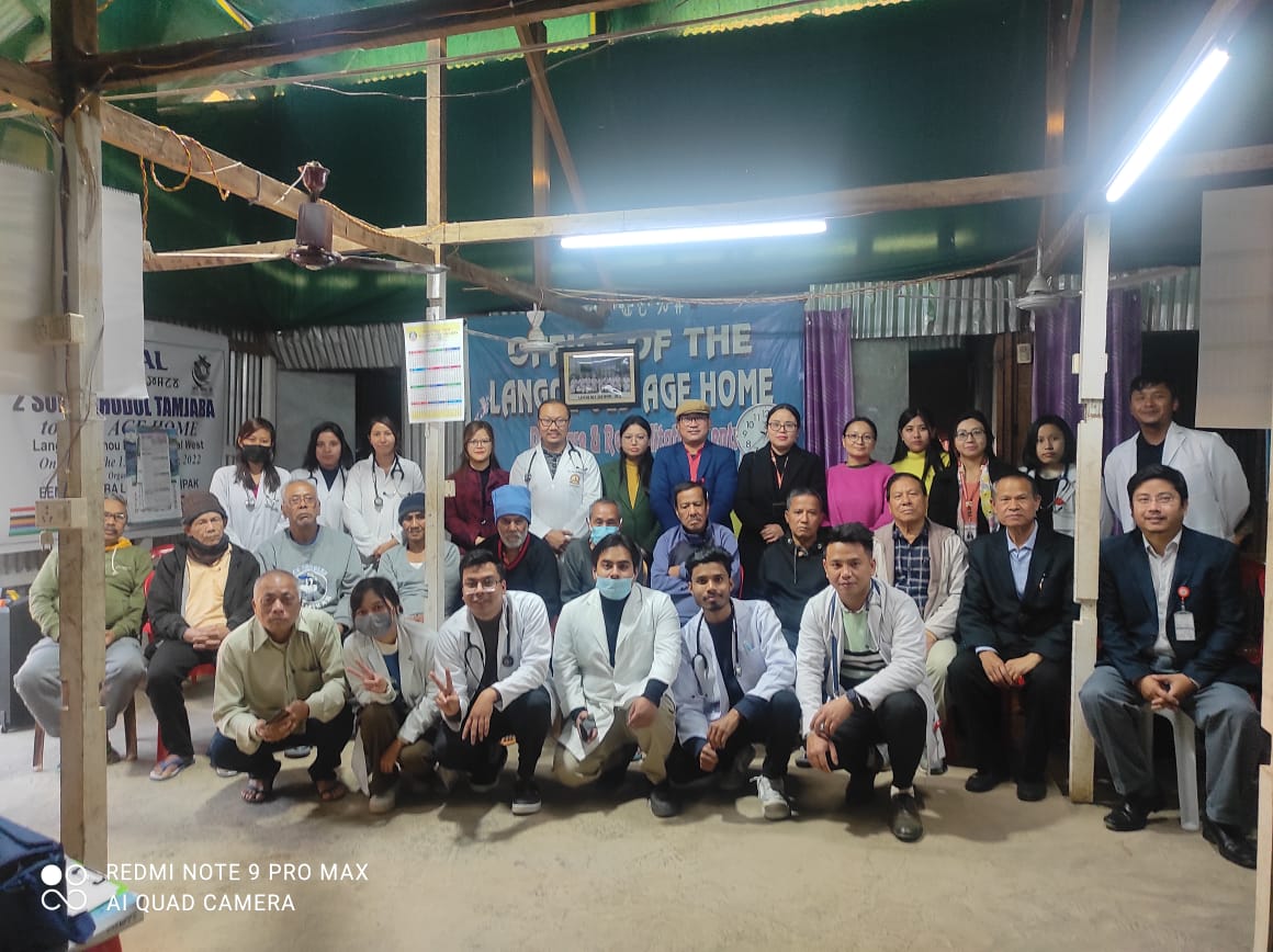 A “Health Awareness Cum NCD Screening Program” was conducted by the Department of Community Medicine, Shija Academy of Health Science, (SAHS), on Friday, January 6, 2023, at Langol Old Age Home (Day Care and Rehabilitation Centre), Langol Ningthou Leikai, Imphal.